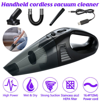 new 6000Pa Cordless Handheld Vacuum Cleaner Small Portable Car Auto Home Wireless US