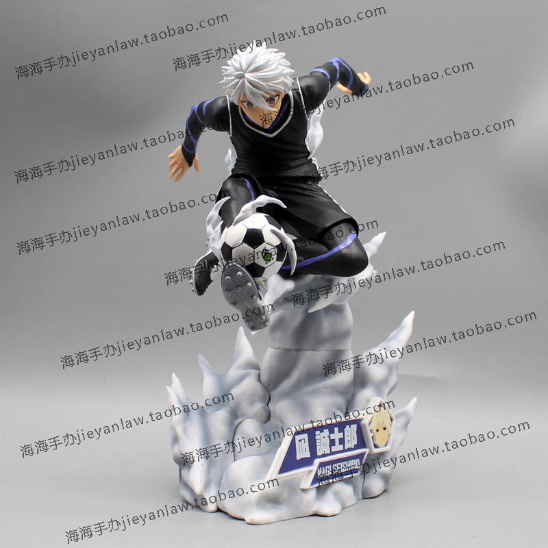 Anime BLUE LOCK Nagi Seishiro Play Football 1/7 Scale Figure Model Toy Gift 23cm 07FC0E-D4 - KOEEK