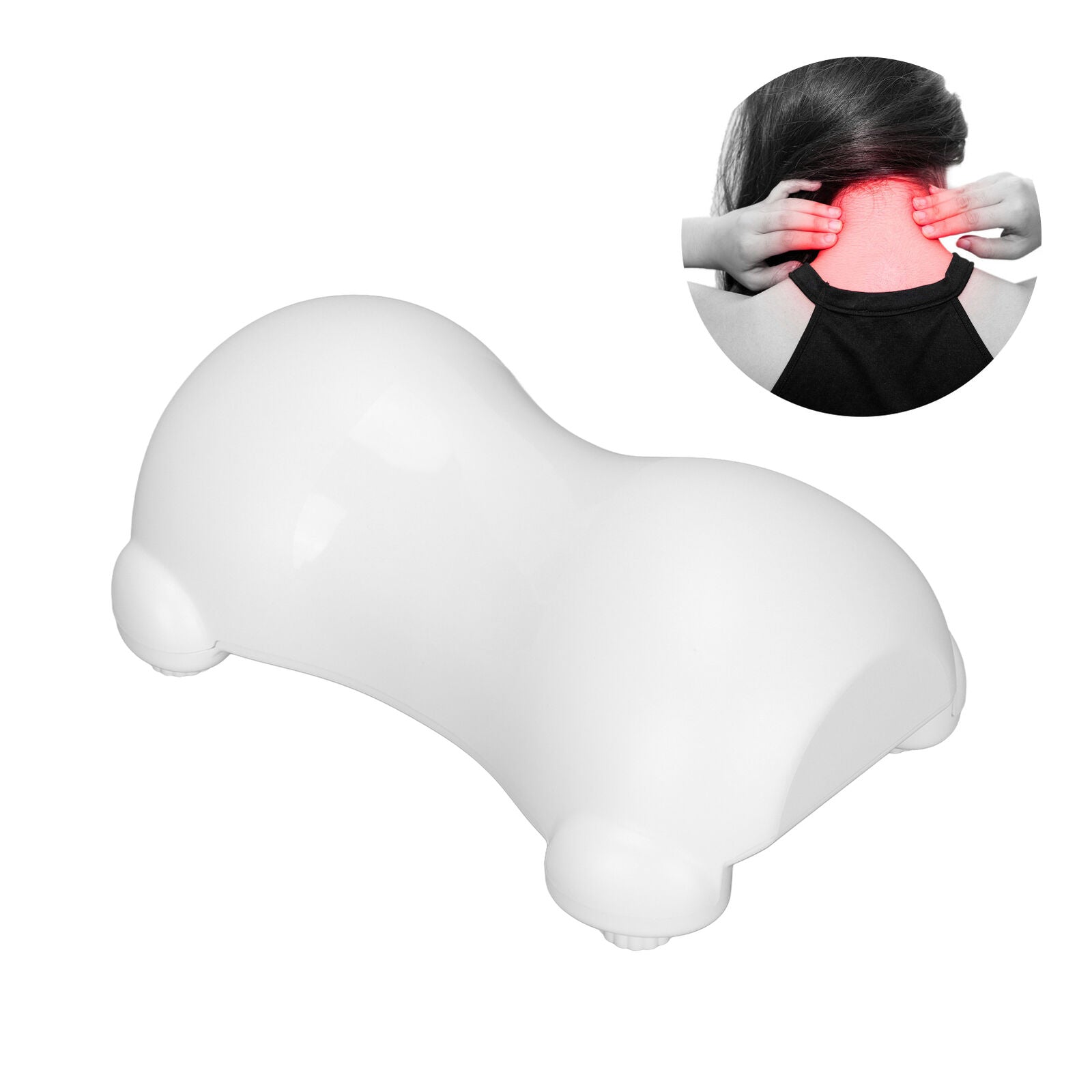 new Neck Stretcher Spine Massage Ergonomic Traction Neck Traction Device(White ) HGF koeek - KOEEK