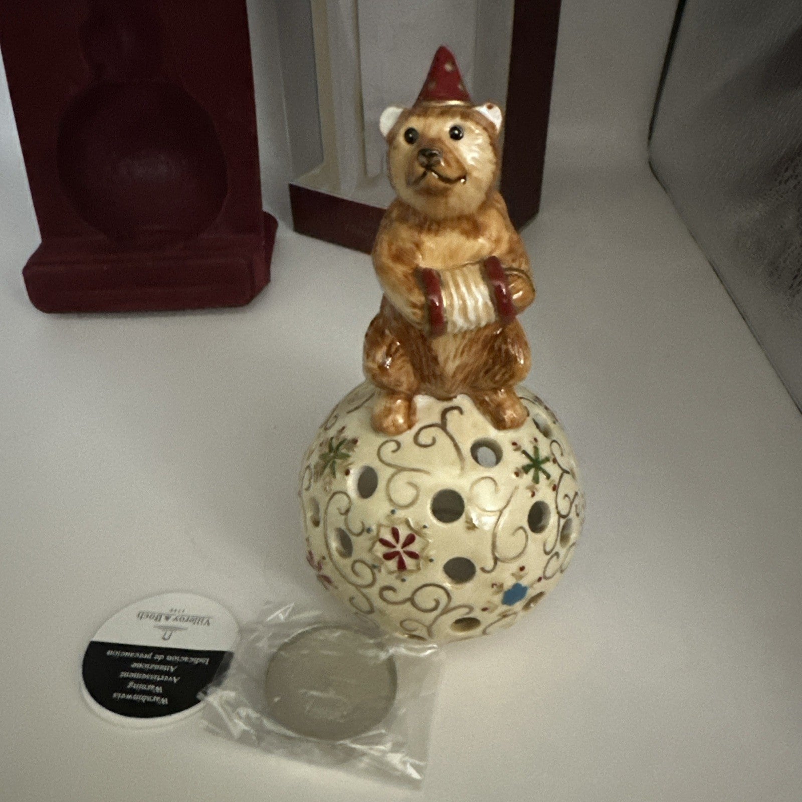 villeroy boch christmas ornament/tea light, Circus Bear 07FC0E-D4 - KOEEK