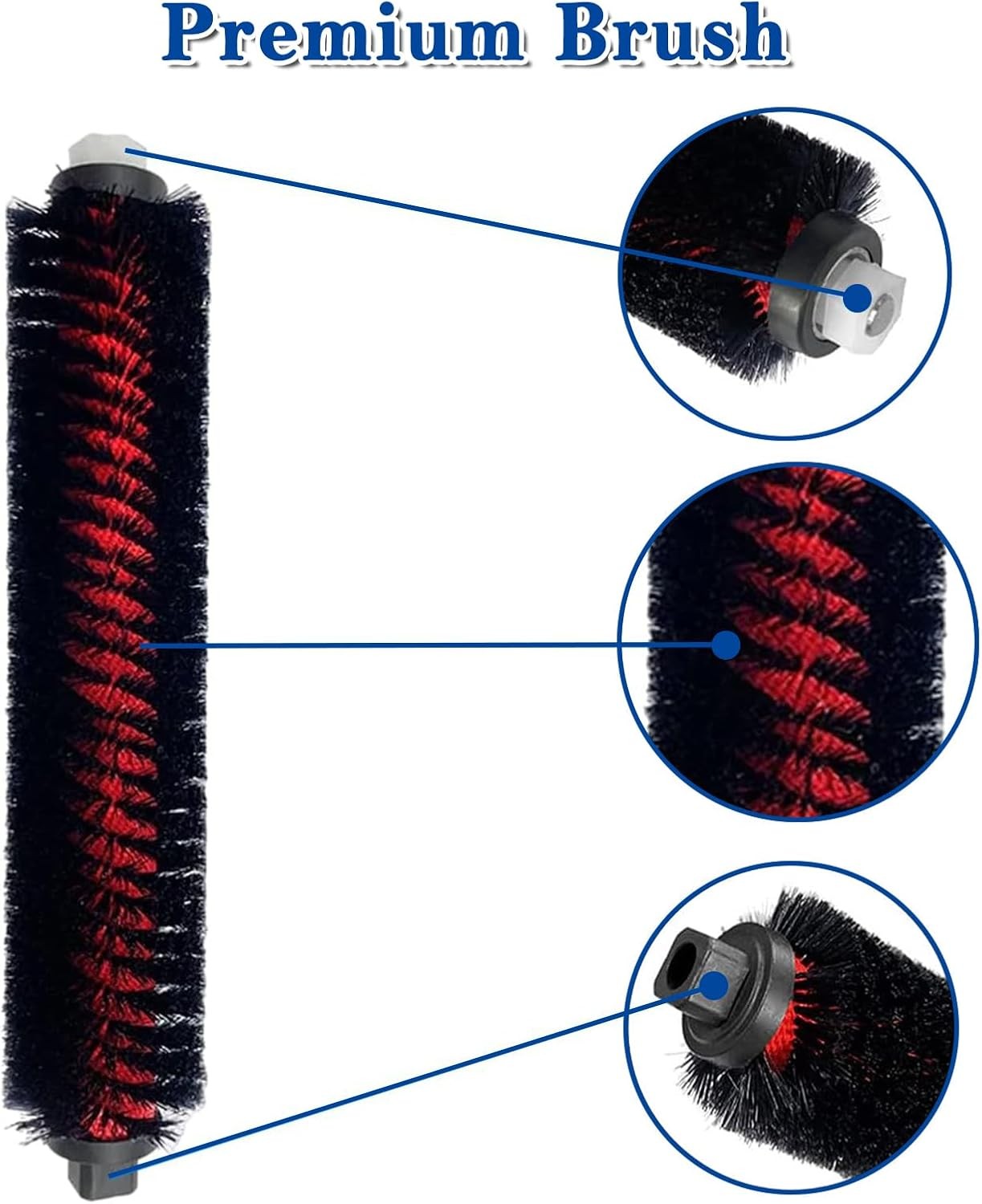 new High-Speed Cleaning Brush for Roborock S7 MaxV Ultra & S8 Pro Ultra, 3PCS 07FC0E-D4 - KOEEK
