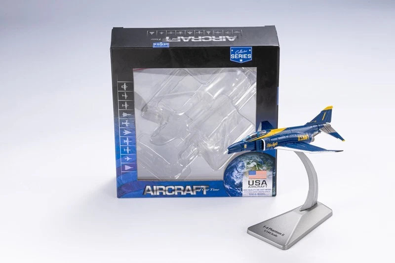 AF1 1/144 McDonnell Douglas F-4J "Blue Angels" Diecast Model 07FC0E-D4 - KOEEK