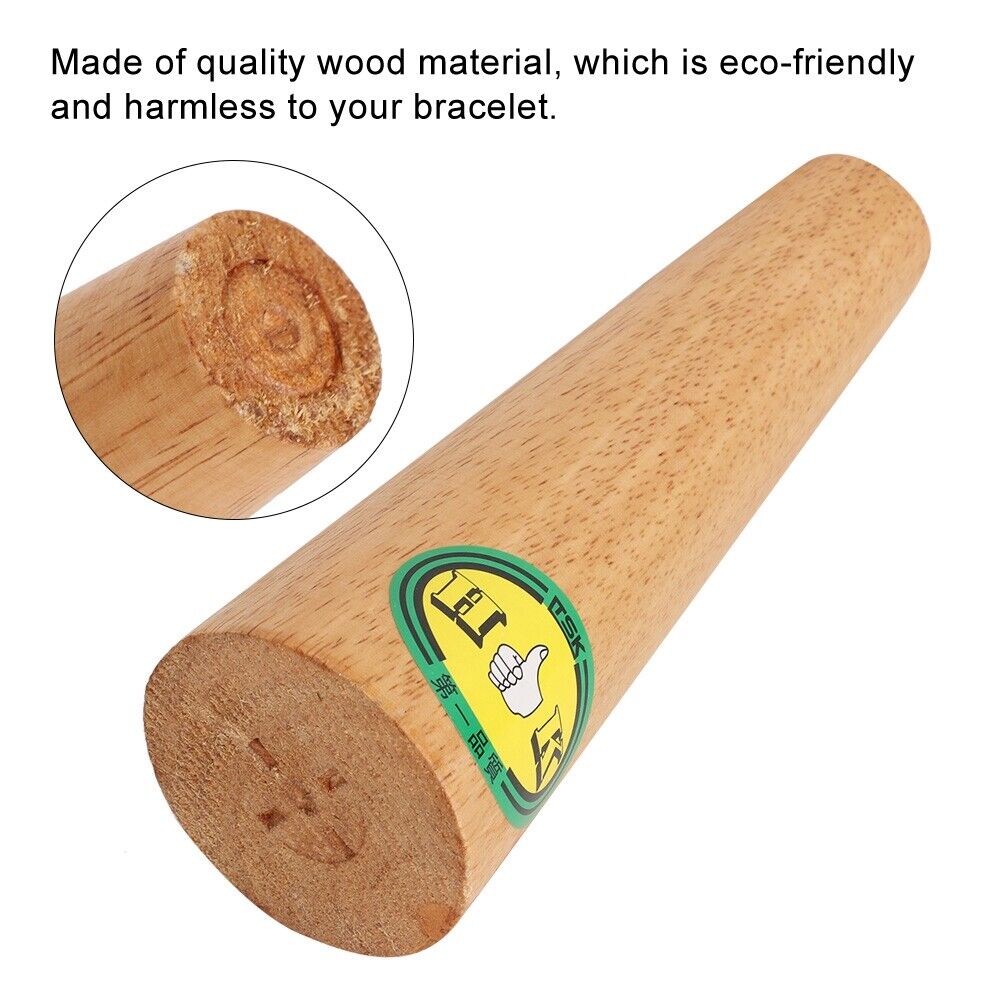 new Wooden Bracelet Mandrel Jewelry Bar Forming Repair Wood Stick Size Adjuster Tool koeek - KOEEK