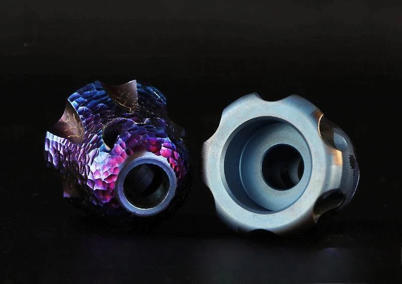 Titanium Ghost Knife Lanyard Bead Paracord Necklace Pendant Bracelet EDC Beads 07FC0E-D4 - KOEEK