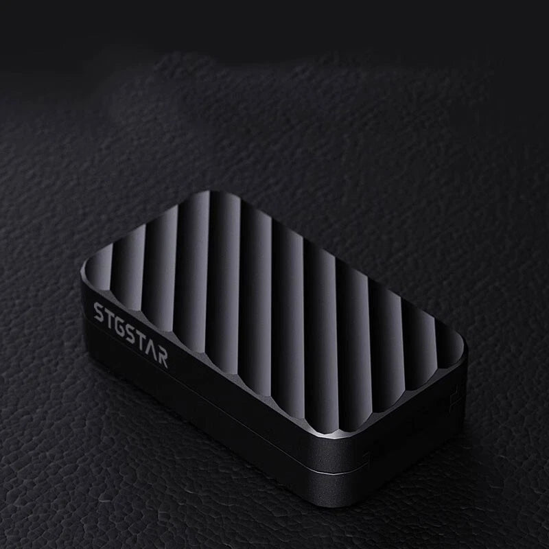 1pcs EDC Mechanical Haptic Slider Stainless Steel Fidget Toy PEI Fidget Slider 07FC0E-D4 - KOEEK