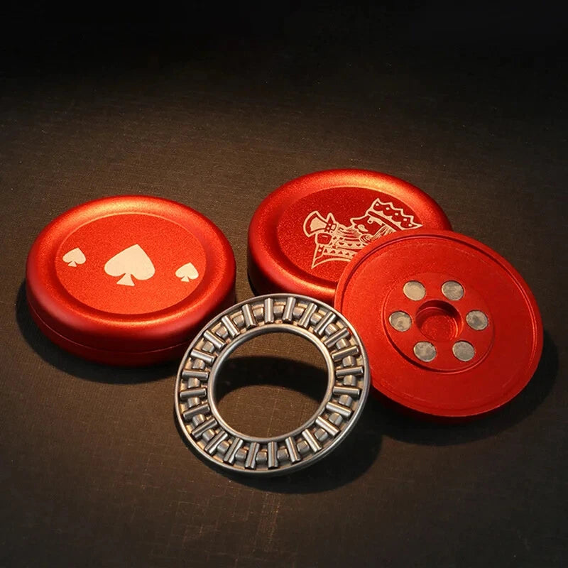 Poker Style Haptic Coins Metal Fidget Clicker EDC Adult Fidget Toy Gift 07FC0E-D4 - KOEEK
