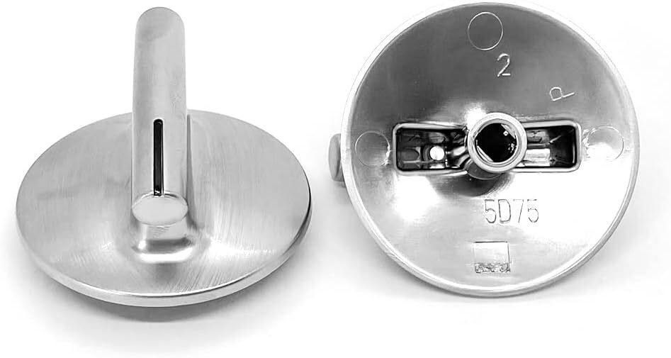 new 4Pcs 74010839 Surface Burner Knob Replacement Parts for Maytag Silver
