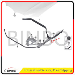 For BMW X3 Base 2018 2019 2020 2021 UNDER HOOD FENDER RH SIDE COVER SEAL 07FC0E-D4 - KOEEK