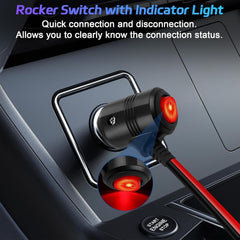 new Car Cigarette Lighter Splitter Adapter, 7in UL Wire with 15A Fuse, Auto DC... 07FC0E-D4 - KOEEK