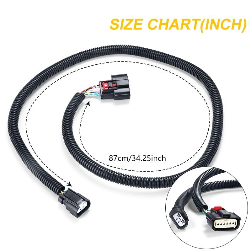 new Rear View Back Up Camera Wiring Harness Compatible with BC3Z-14A412-A 07FC0E-D4 - KOEEK