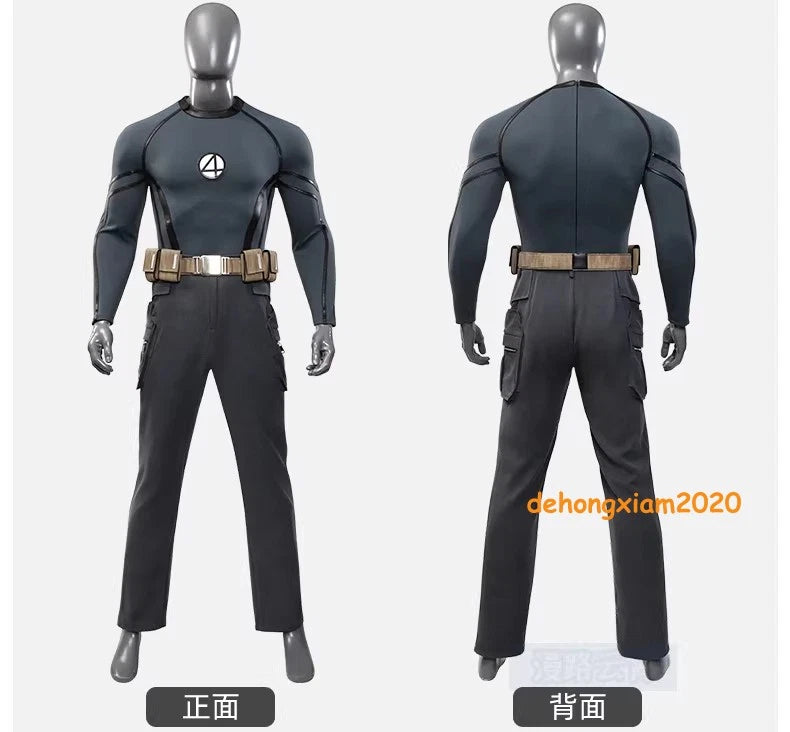 Deadpool 3 Fantastic Four Human Torch Men Cosplay Costume Top Pants Shoes Outfit 07FC0E-D4 - KOEEK
