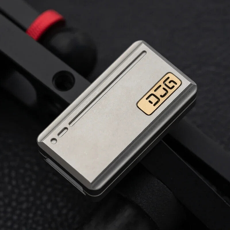 EDC Titanium Alloy Push Slider Mechanical Intensive Decompression Toys Tools 07FC0E-D4 - KOEEK