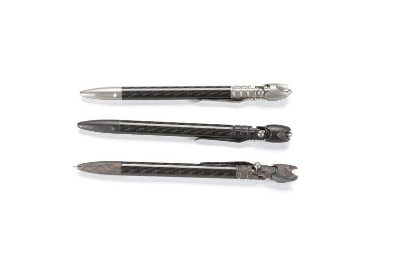 Damascus Titanium TC4 Business tactical Signature Student Business Gyro Pen Tool 07FC0E-D4 - KOEEK