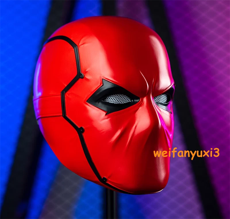 Halloween Red Hood Mask Cosplay Batman Superhero 1/1 Helmet Marvel Wearable 07FC0E-D4 - KOEEK