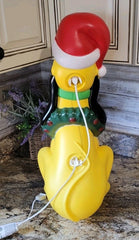 ! Disney's 2ft Pluto in Santa Hat Lighted Christmas Blow Mold Yard Decoration 07FC0E-D4 - KOEEK