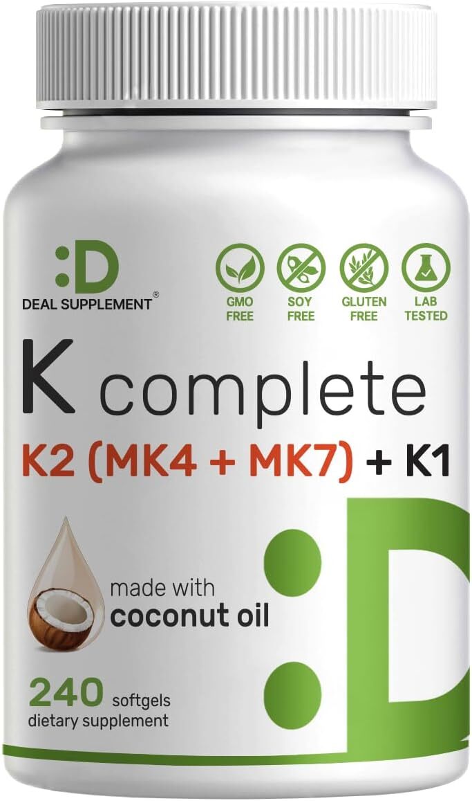 new DEAL SUPPLEMENT Premium Vitamin K Complete - High Potency K2 (MK-7... DEAL SUPPLEMENT - KOEEK