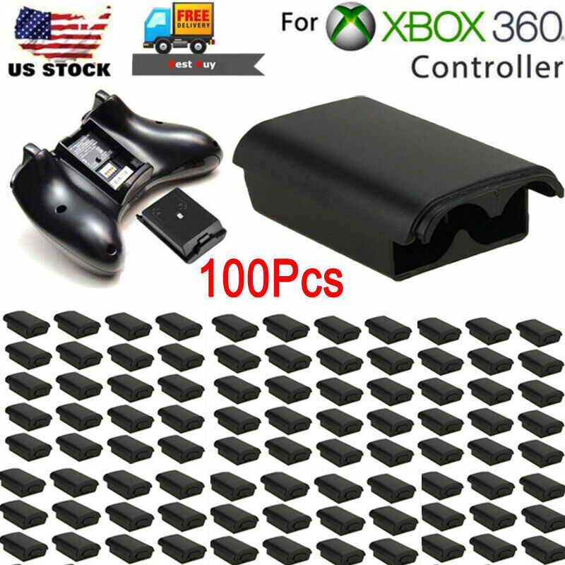 ny Lot AA Batteri Bagcover Case Shell Pack Til Xbox 360 trådløs controller Sort