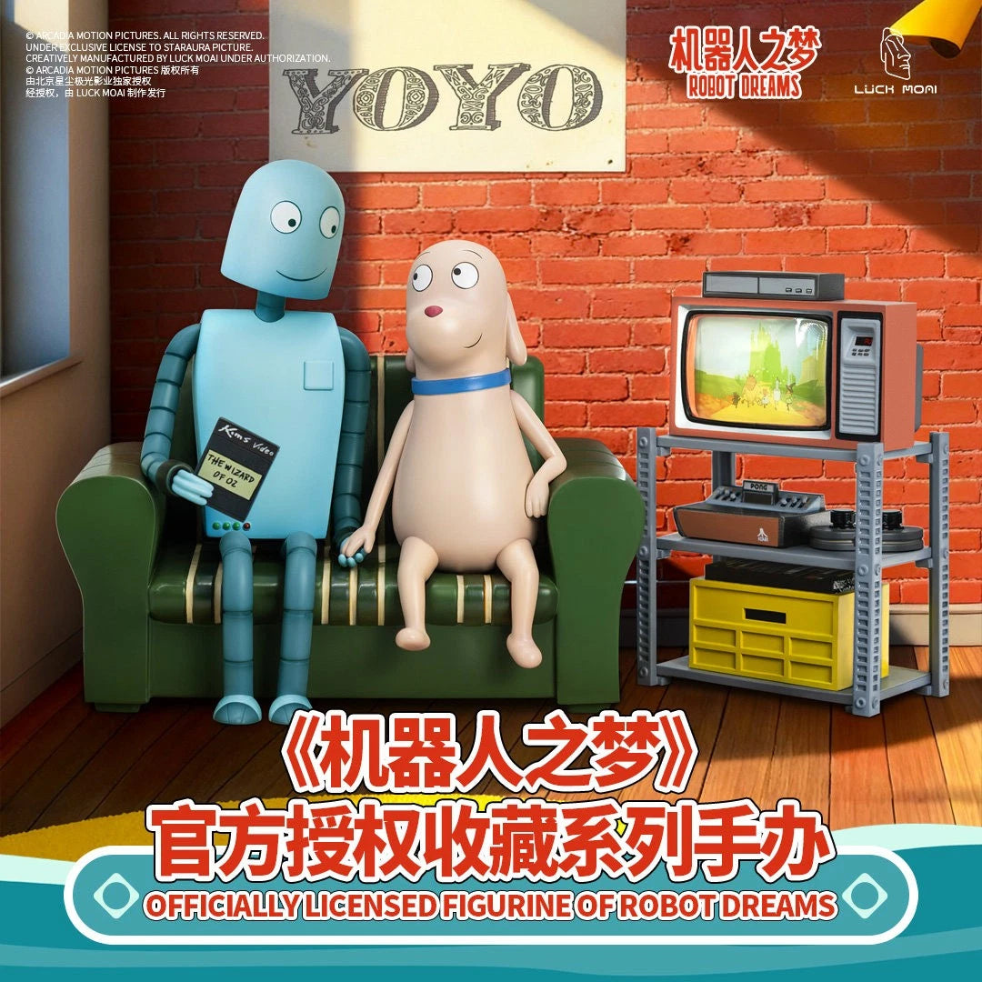 In Stock Official LUCK MOAI X Robot Dreams Collectible Figure Ornament Gift LUCK_MOAI - KOEEK