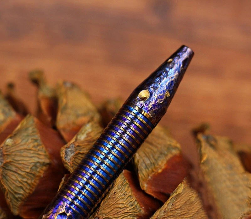 Outdoor Titanium Alloy Bolt Action Pocket Signature Pen EDC Pen 07FC0E-D4 - KOEEK