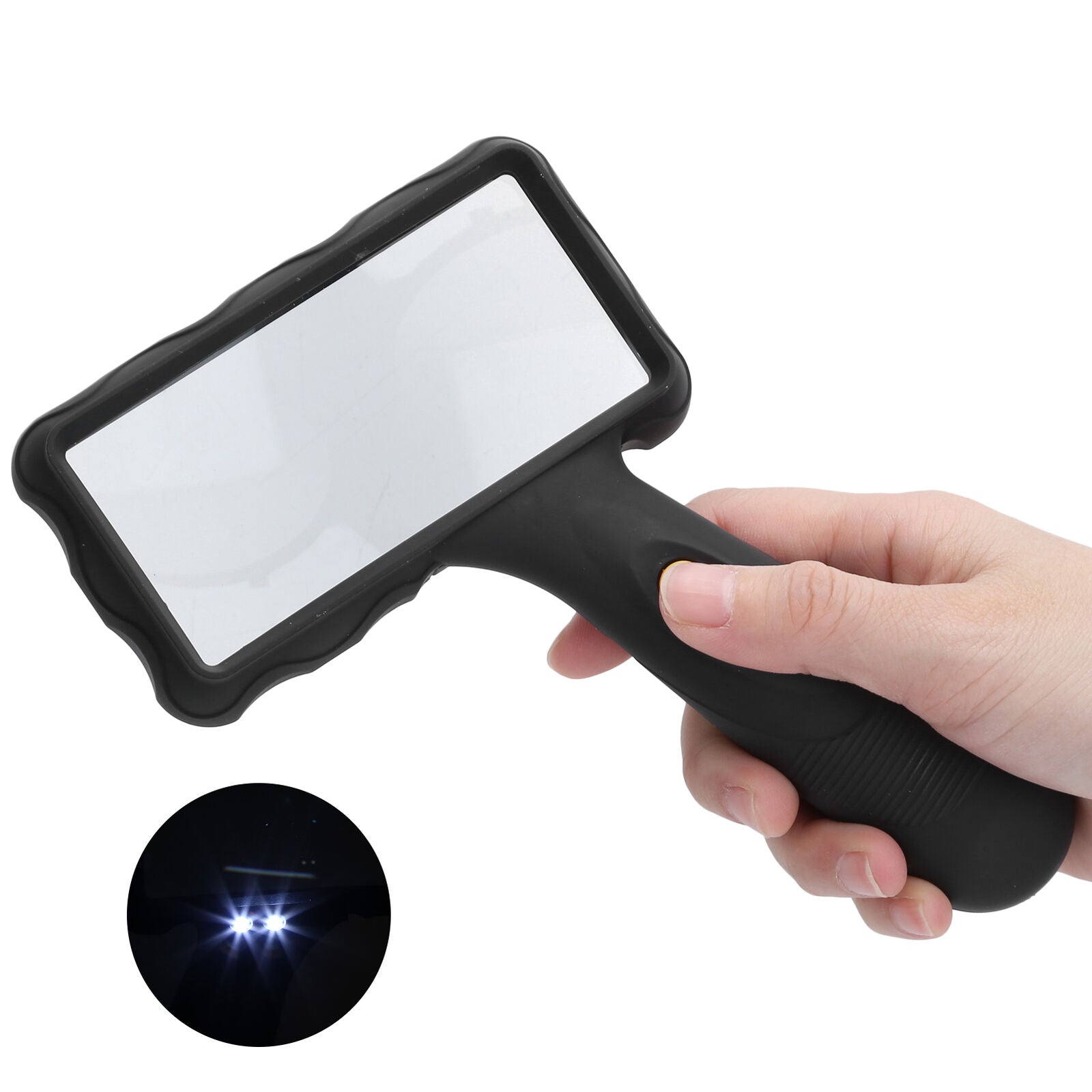 new Magnifying Glass With Light 7X Desktop Handheld Large Magnifying Glass USB koeek - KOEEK