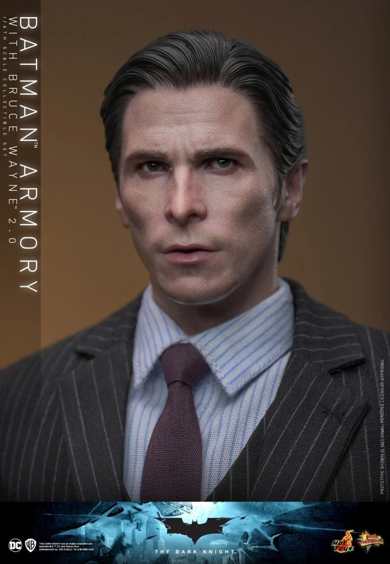 IN STOCK Hot Toys MMS750 The Dark Knight 1/6 Batman Armory with Bruce Wayne 2.0 HOT_TOYS - KOEEK