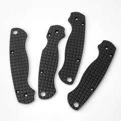 Aluminum Alloy Radial Stria Scales for Spyderco C81 Paramilitary 2 C81 Para2 PM2 07FC0E-D4 - KOEEK