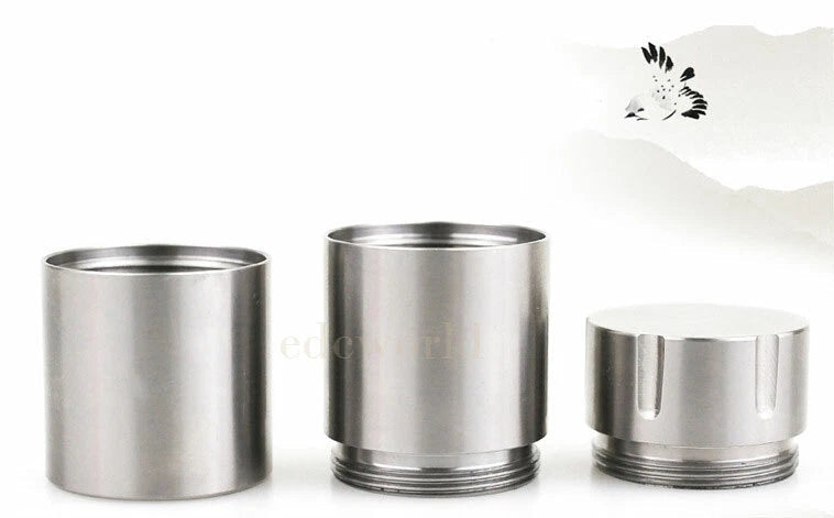 Titanium CNC Waterproof Box Storage Pill Case Sealed Medicine Bottle Container 07FC0E-D4 - KOEEK