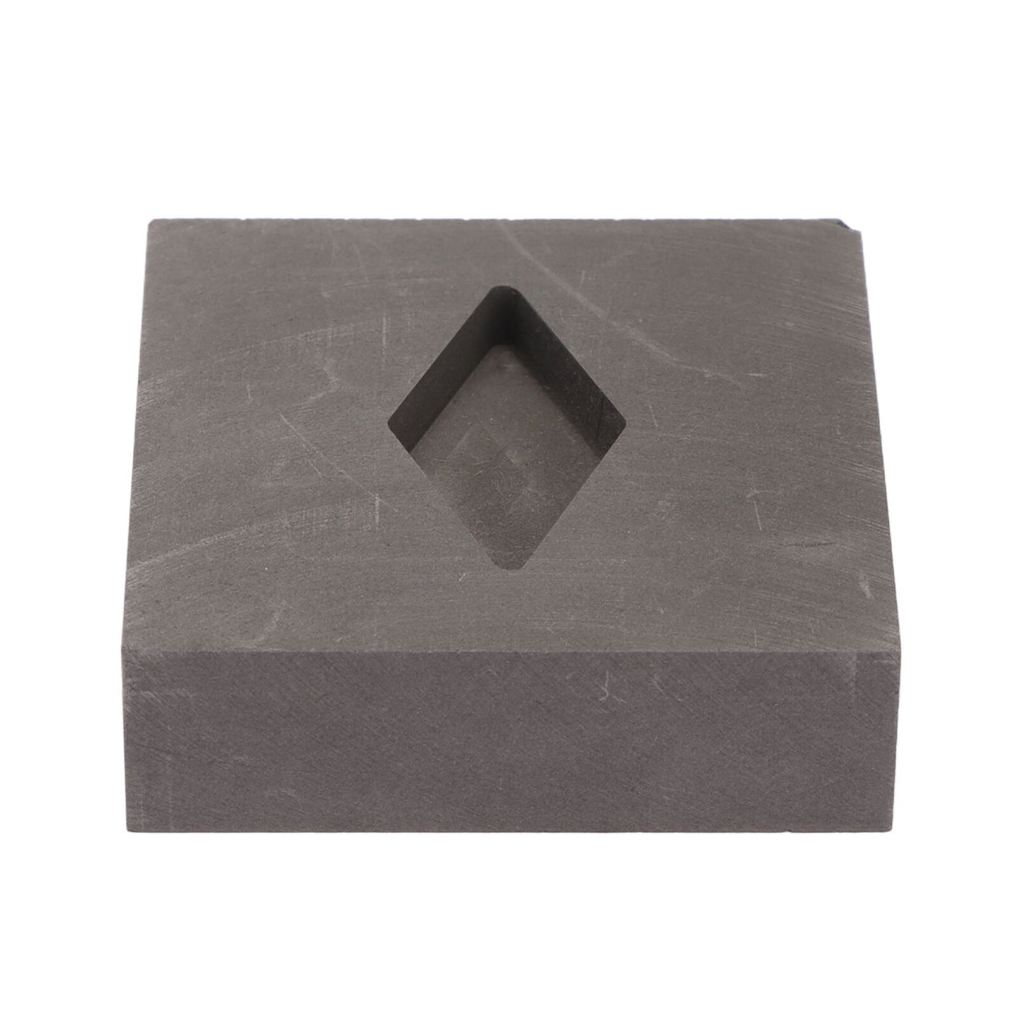 new Graphite Crucible Rhombus Shape Metal Refining Scrap Melting Ingot 50 X 50 X HGF koeek - KOEEK