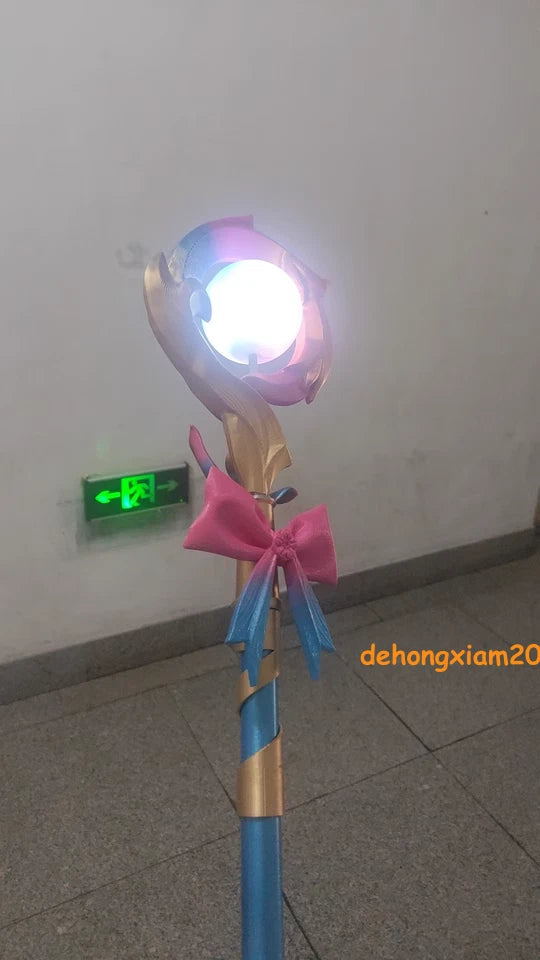 Honkai：Star Rail Hyacinthia Cosplay Glowing Magic Wand 100cm Staff 3D Printing 07FC0E-D4 - KOEEK