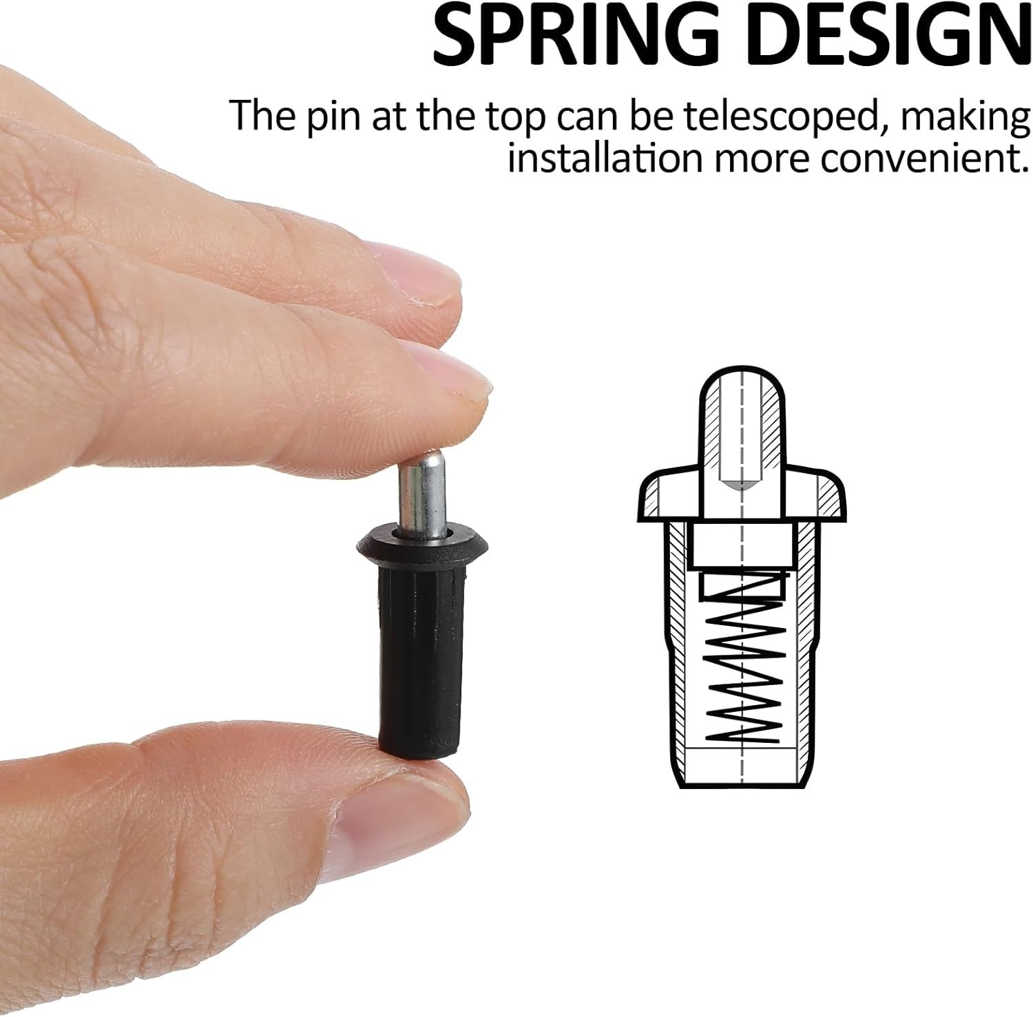 new 10 Pcs Cabinet Door Repair Pins, Spring Loaded Blinds Doors... 07FC0E-D4 - KOEEK