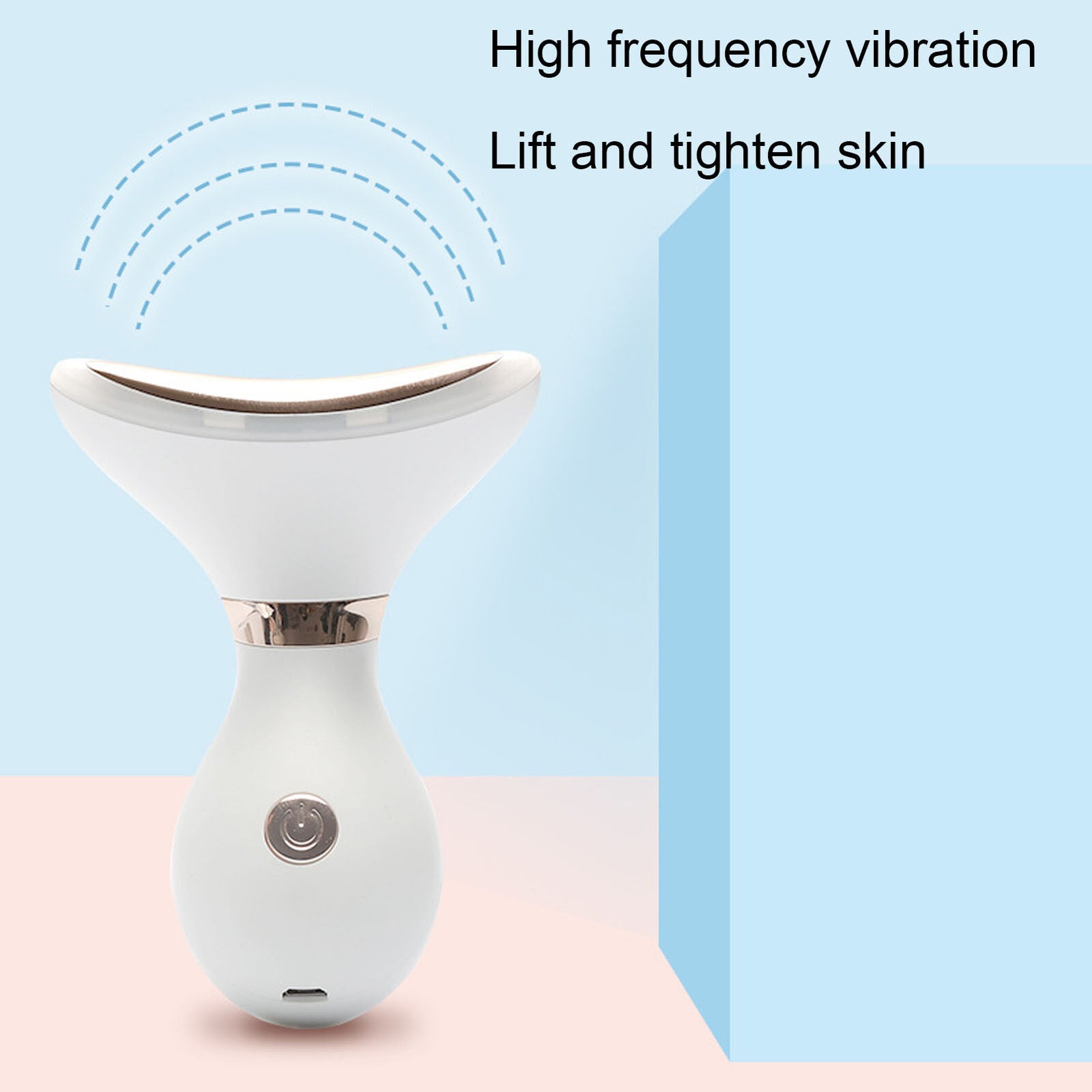 new Neck Anti Wrinkle Face Lift Beauty Photon Therapy Skin Care Tighten Massager HGF koeek - KOEEK