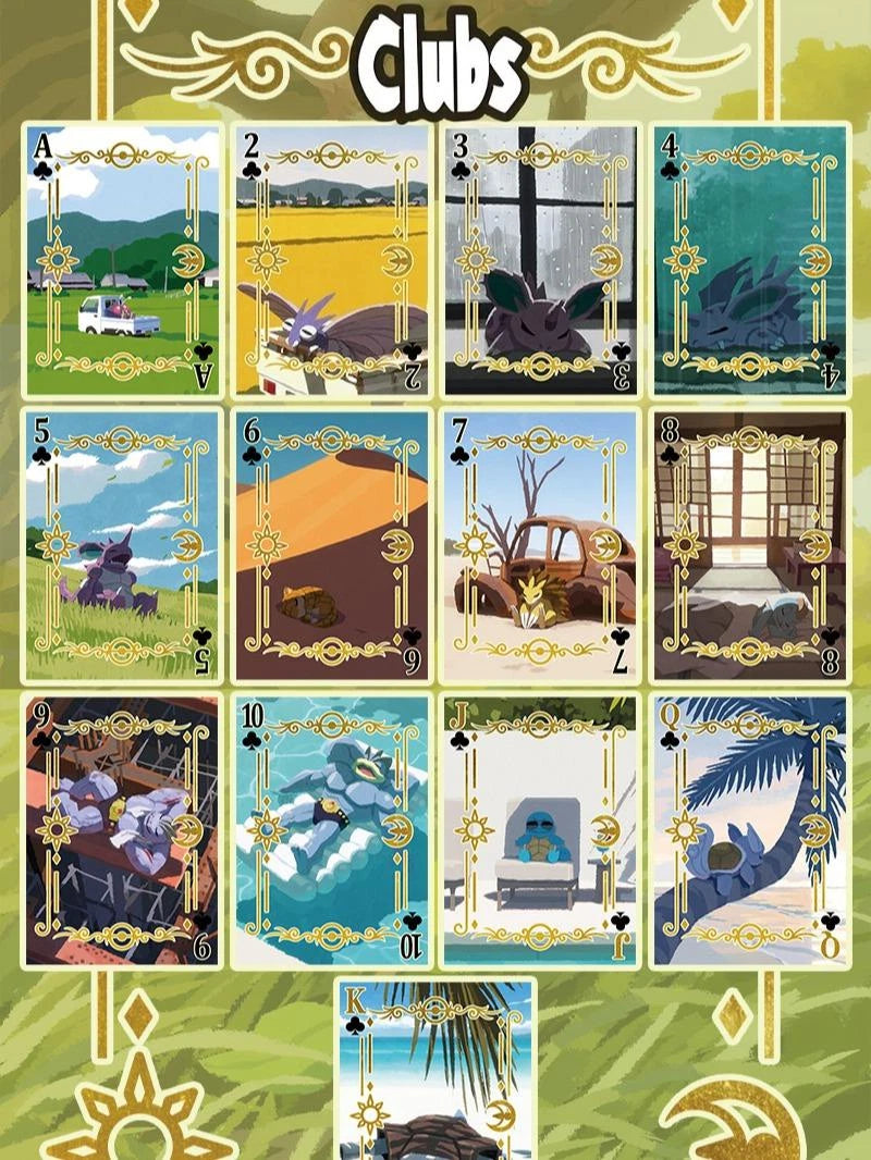 151 Poker Cards Set Pokémon Artist Illustrated Collector Edition Playing Cards 07FC0E-D4 - KOEEK