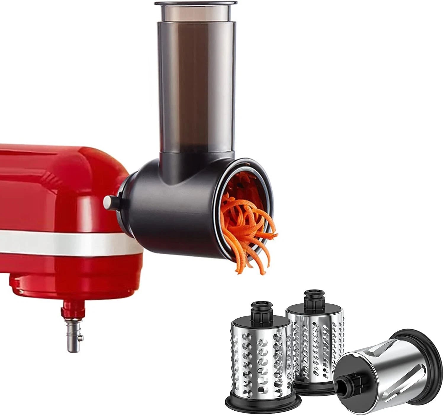 KitchenAid Slicer and Shredder Attachment for Stand Mixer with 3 Blades 07FC0E-D4 - KOEEK