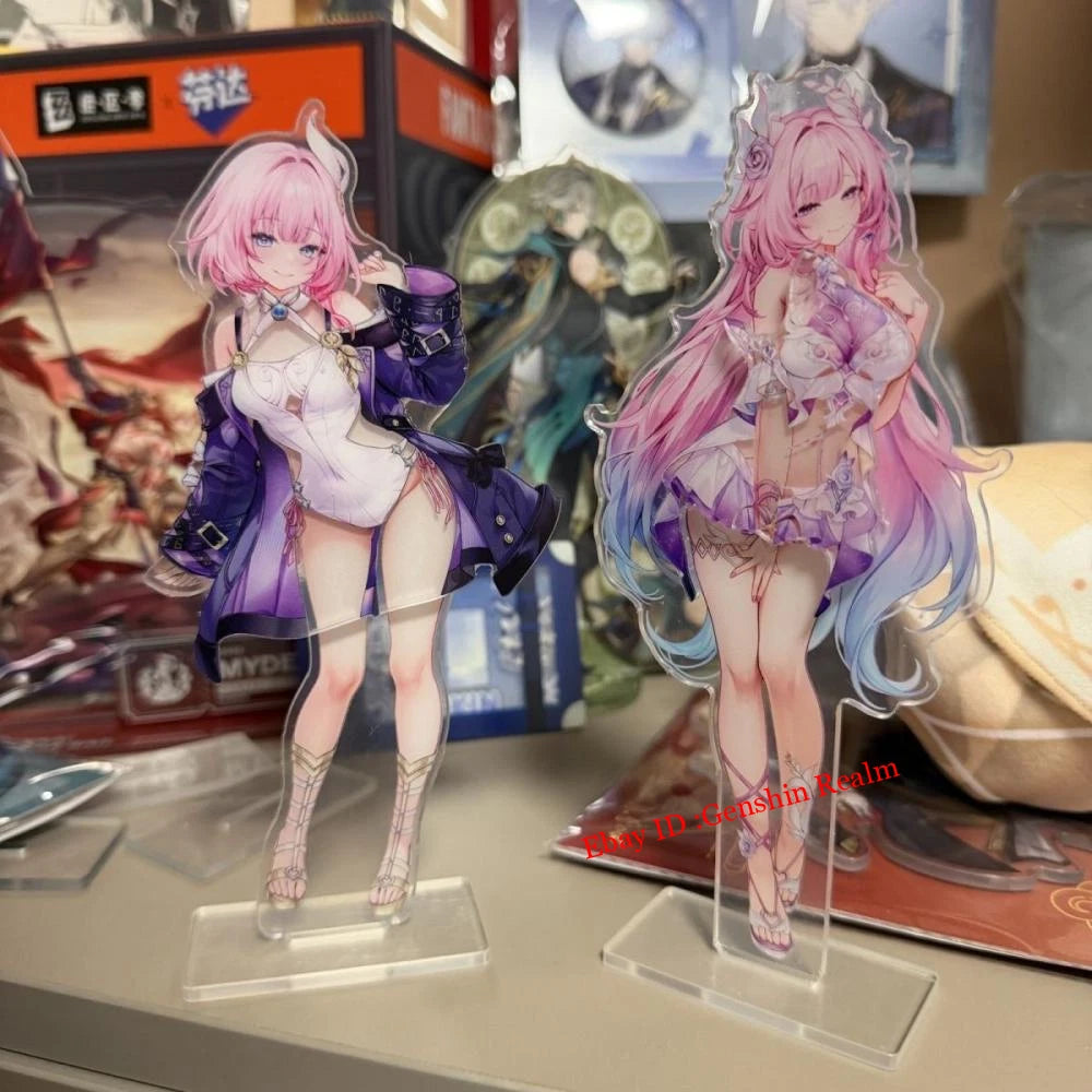 2Pcs/Set Honkai: Star Rail Cyrene Removable Acrylic Desktop Stand Collection 07FC0E-D4 - KOEEK