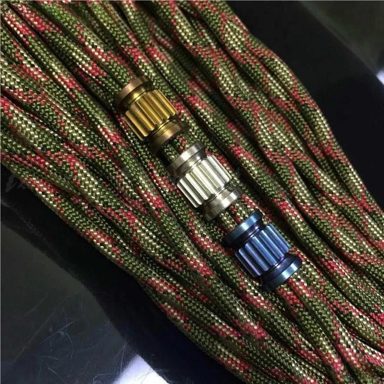 Titanium Alloy Knife Lanyard Bead Paracord Pendant Bracelet Making EDC DIY 07FC0E-D4 - KOEEK