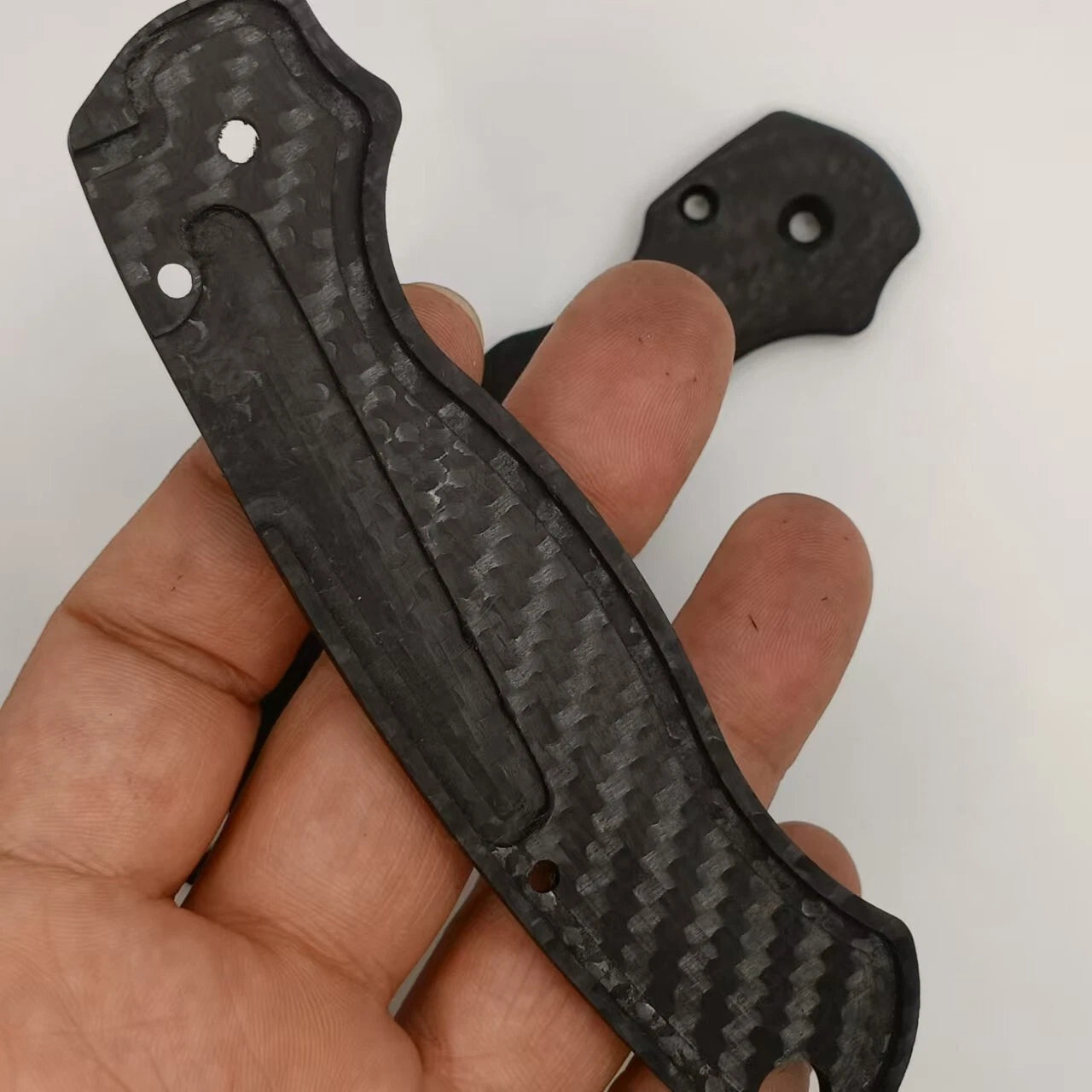 1 Pair 3k Carbon Fiber Grip Handle Scales for Spyderco Paramilitary 2 Para2 C81 07FC0E-D4 - KOEEK