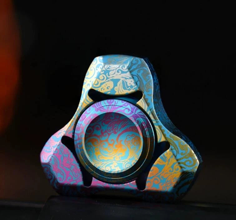 Fidget Hand Spinner Toy Silent Bearing Titanium Alloy Finger Gyro Relieve Stress 07FC0E-D4 - KOEEK