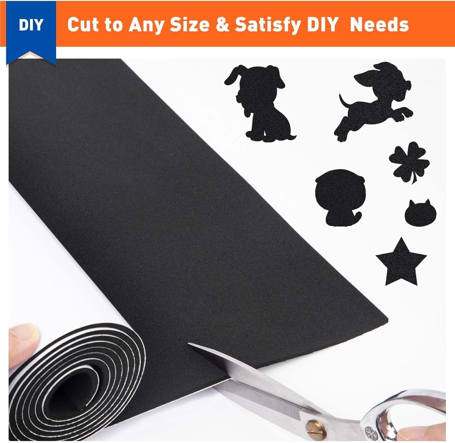 new MAGZO Backed Adhesive Foam Padding 1/16" Thick x 12" 59In*12In*1/16In, Black MAGZO - KOEEK