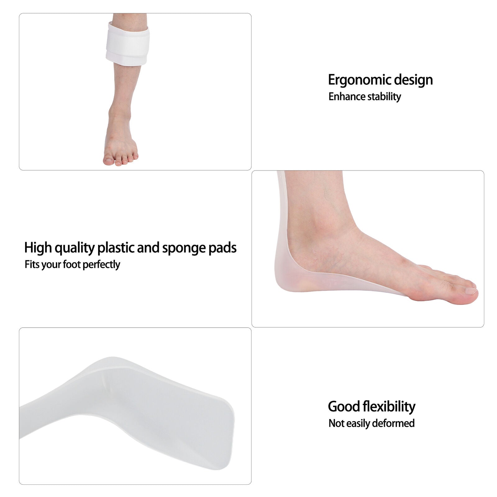 new Drop Foot Support Brace Lightweight Ultra Thin Ankle Foot Orthosis For Weak EUJ koeek - KOEEK