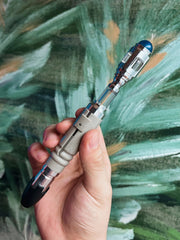 US STOCK! 10th Doctor Who Metal Sonic Screwdriver Scalable LED Replica Prop Gift 07FC0E-D4 - KOEEK