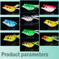 ny 1/10 STK Stor frø Topwater Soft Fishing Frogs Lure Bait Bass oz 2-3/8"