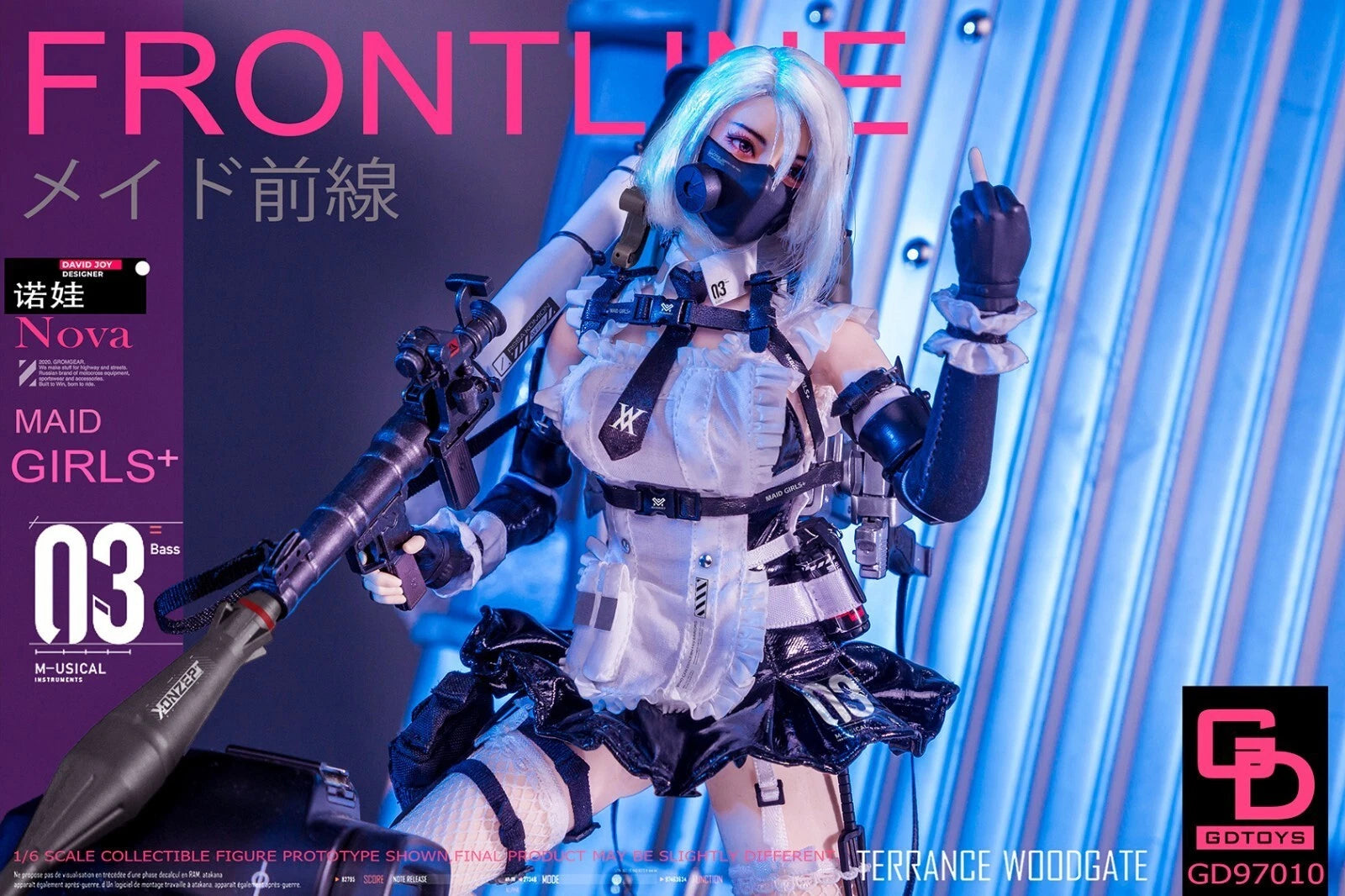 GDTOYS 1/6 GD97010 Maid Frontline Nova Action Figure 12 Inches Model In Stock 07FC0E-D4 - KOEEK