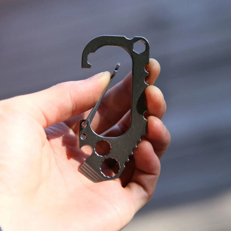 EDCgear Titanium Alloy Multi Tools Keychain Carabin Opener Crowbar Outdoor EDCGEAR - KOEEK