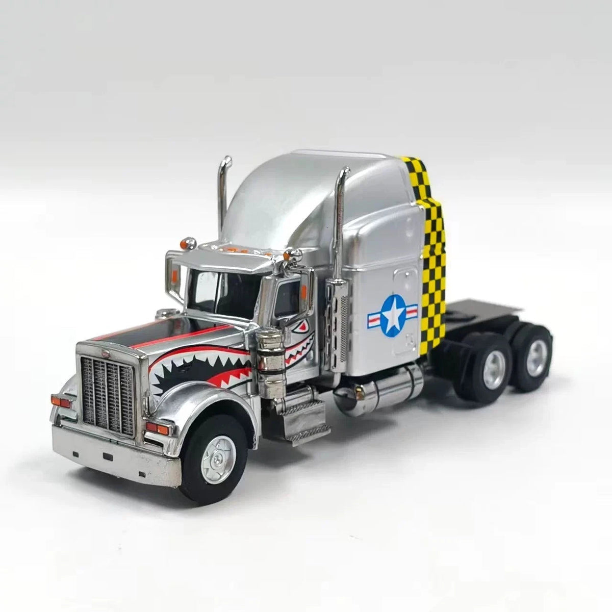 Fine Works 1:64 Peterbilt Semi Truck Tractor Diecast Model With Box Collectible 07FC0E-D4 - KOEEK