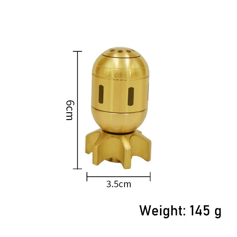 Fidget Spinner Pure Brass Rocket Modeling Relax Stress Relief Gift EDC Metal Toy 07FC0E-D4 - KOEEK