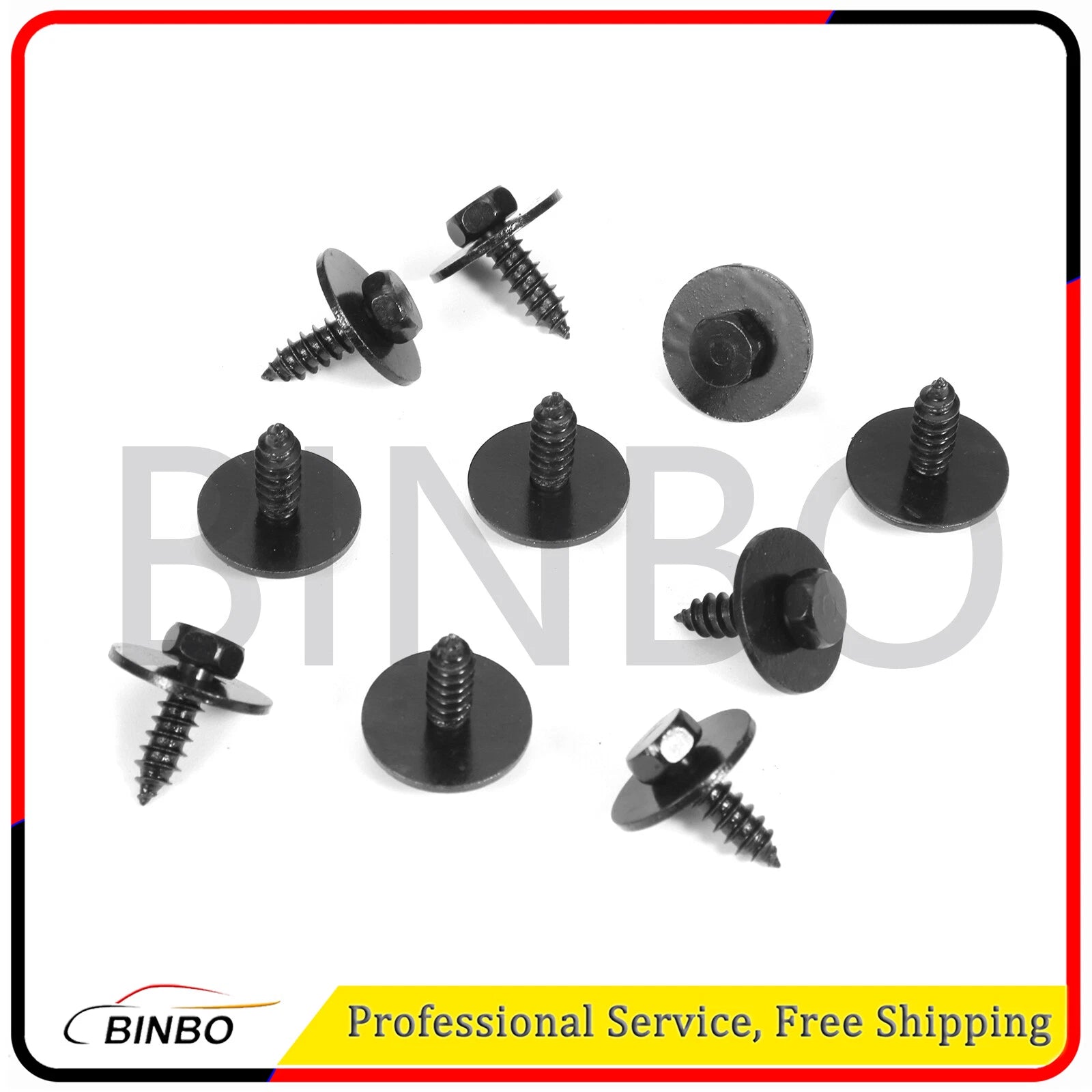 100Pcs Metal Car Screw Body Fender Bumper Retainer U Nut Clips Gasket Fastener 07FC0E-D4 - KOEEK