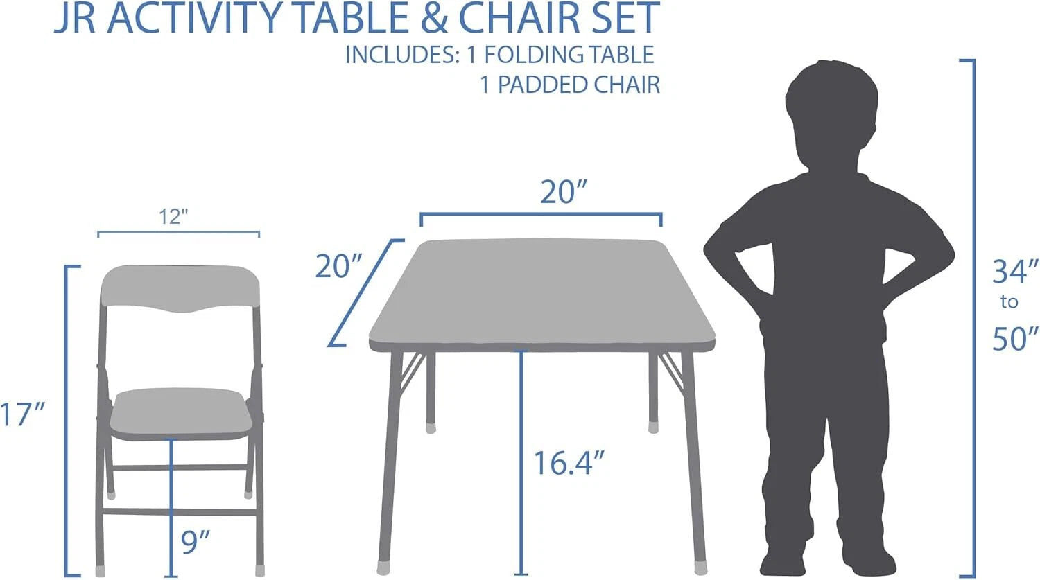 Chair set for 24-48M toddlers, includes 1 table and 1 chair 07FC0E-D4 - KOEEK