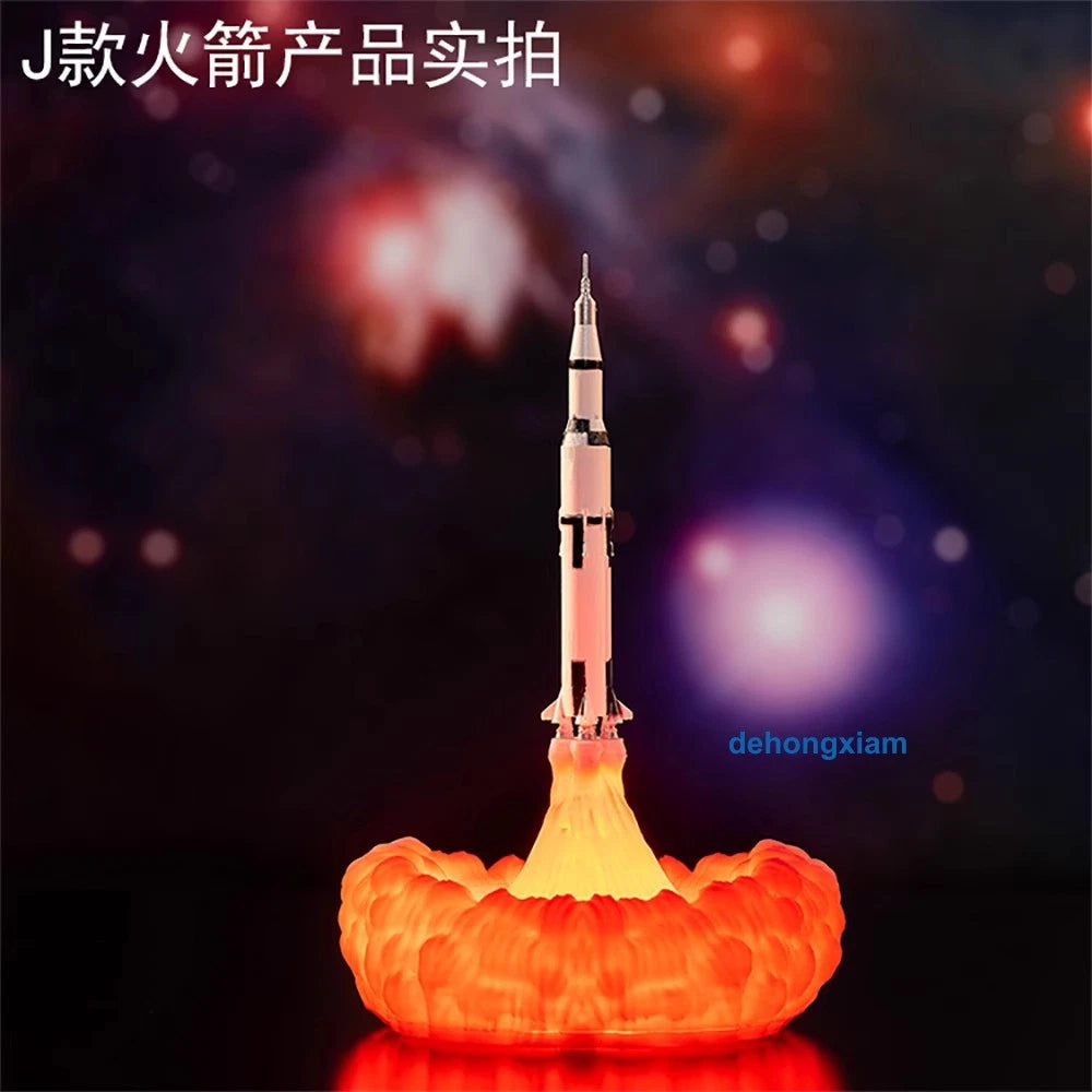Printing Rocket Lamp Discovery Space Shuttle Light-up 3D Model Night Lights Gift 07FC0E-D4 - KOEEK
