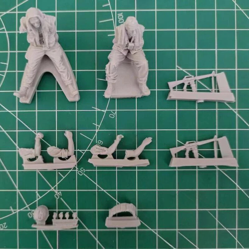 1/35 Resin Model Kit Vietnam War US Marines 2 Figures Unassembled Unpainted 07FC0E-D4 - KOEEK