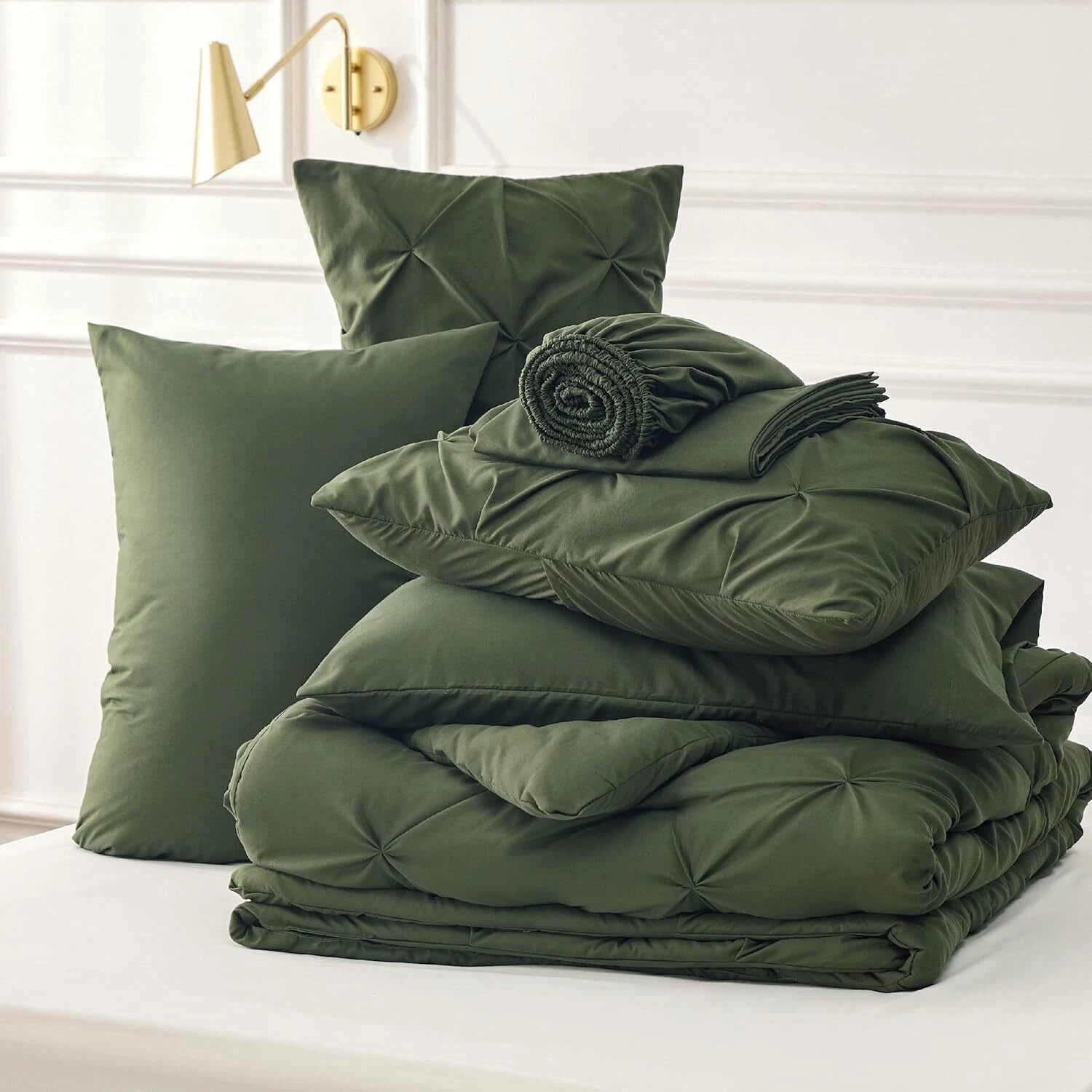 King Size Bed Comforter Set - King Size Bedding Set 7 pcs 07FC0E-D4 - KOEEK